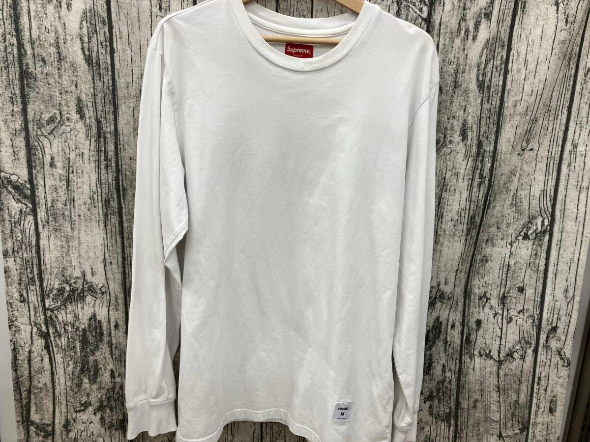Supreme シュプリーム 長袖Tシャツ ホワイト M サイズ Trademark S top