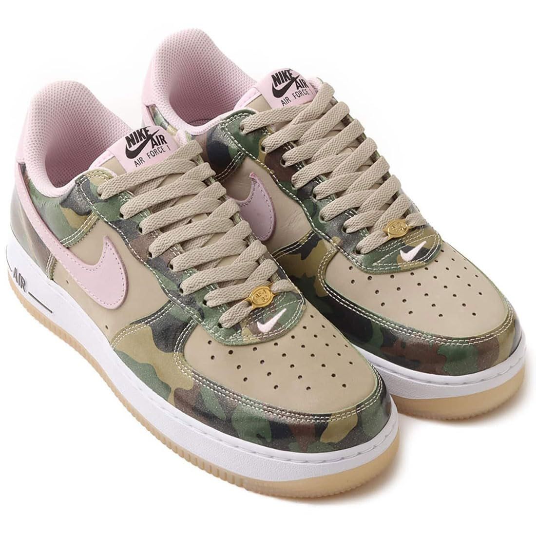[ナイキ] エア フォース 1 ロー レトロ AIR FORCE 1 LOW RETRO デザートカーキ/ブラック/ホワイト/ピンクフォーム HQ1967-200 26.5cm [26.5 cm]
