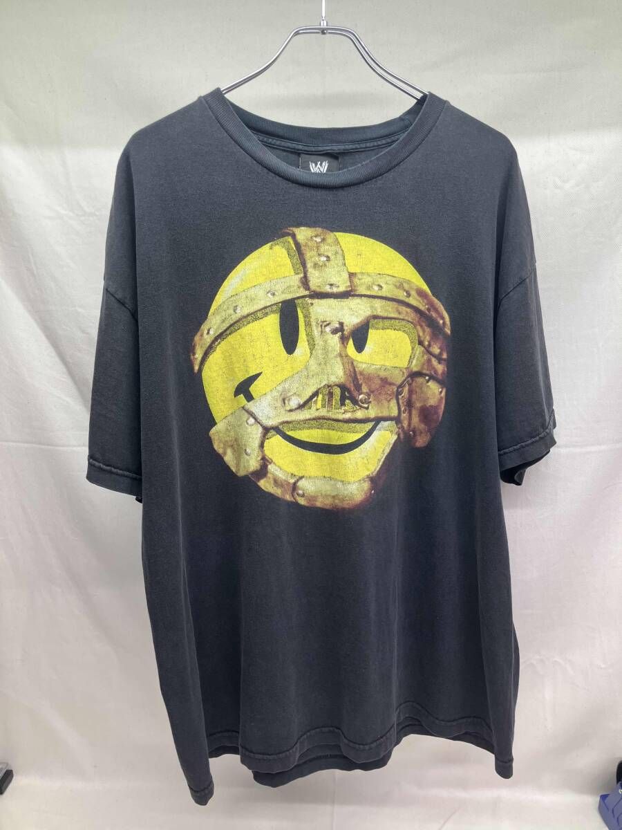 WWE MICK FOLEY/MASKED/SMILE/古着/プロレスTシャツ/2003年/ブラック/2XL/