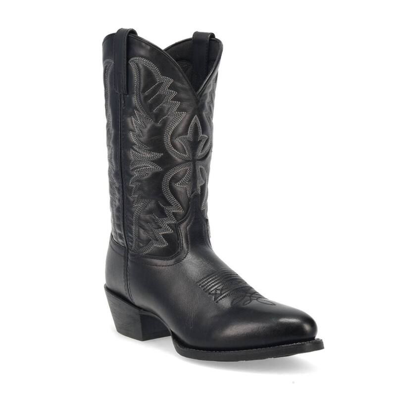 ラレド メンズ シューズ ブーツ・レインブーツ レザー Laredo Birchwood Mens Leather Cowboy Boots Black ブラック