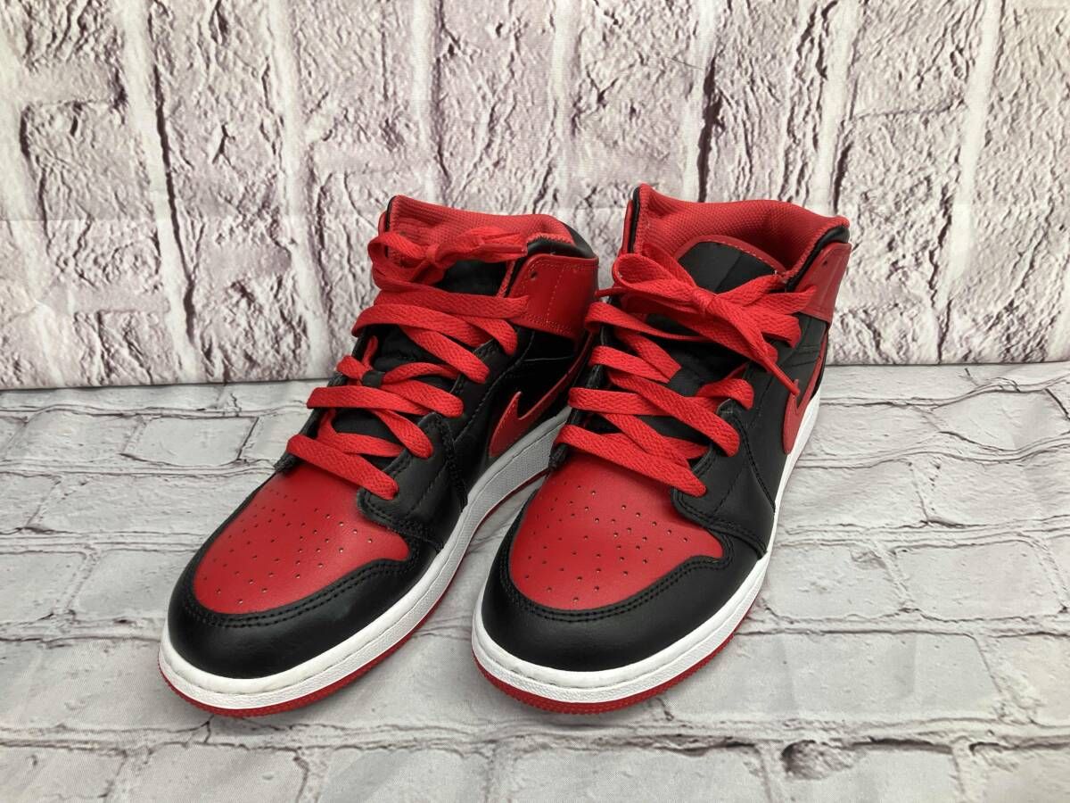 NIKE ナイキ スニーカー AIR JORDAN 1 MID GSDQ8423-060 レッド 23.5cm