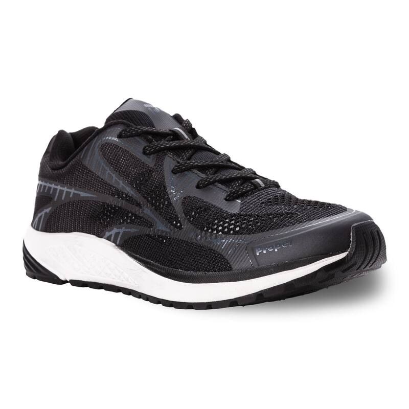 プロペット メンズ シューズ スニーカー Propet One LT Mens Walking Shoes Black Gray ブラック