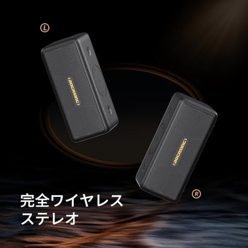 R★BOGASING M5 Bluetoothスピーカー ポータブル ワイヤレス スピーカー 360度サウンド 40W出力 大音量 重低音 DSP技術搭載 IPX7 防水 防塵 耐衝撃 アウトドア ぶるーとぅーすすぴーかー 最大30時間連続再 ac75086d