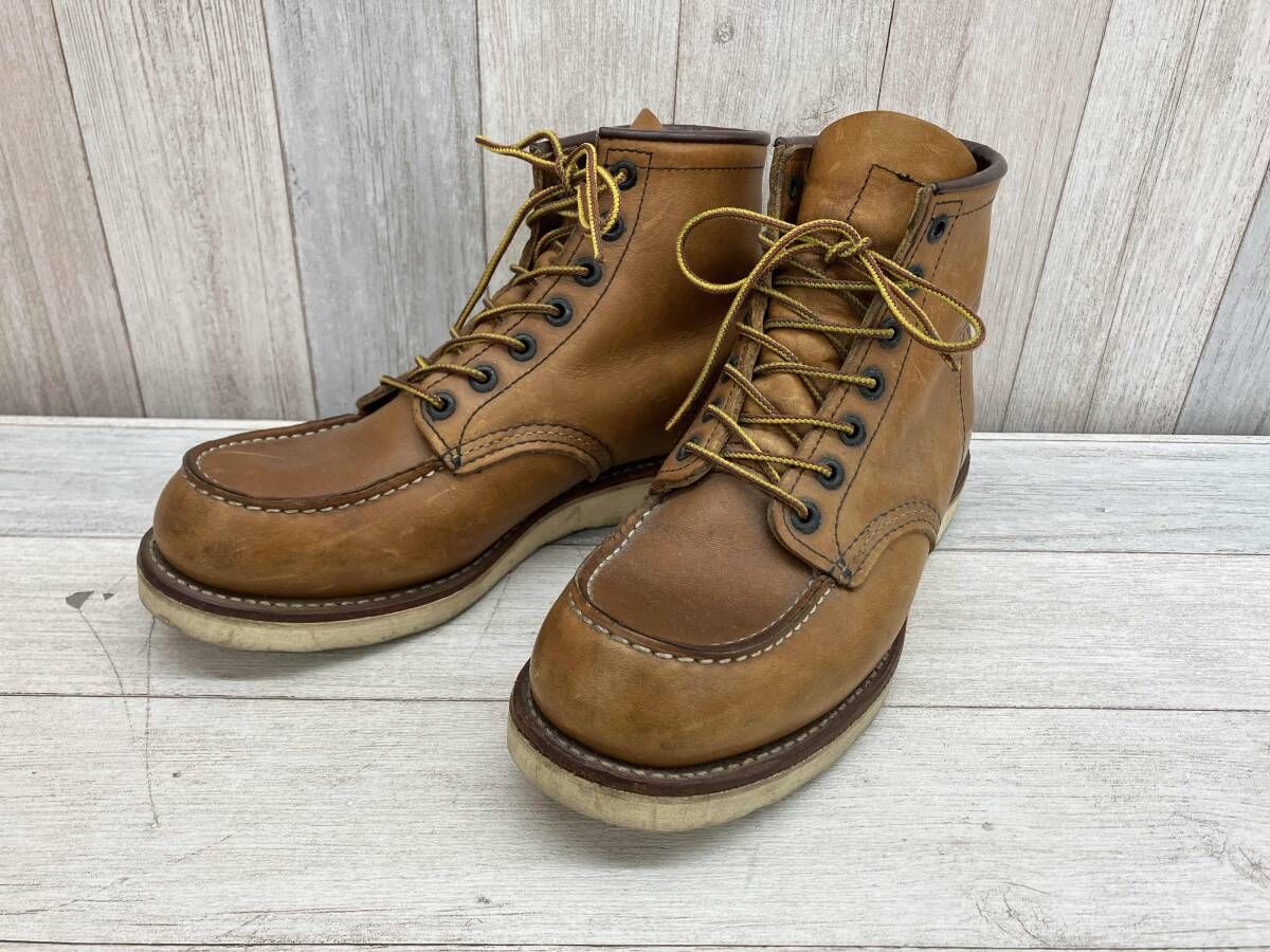 RED WING／レッドウィング／Irish Setter／アイリッシュセッター／メンズ／US7／25㎝／モックトゥ／ブラウン／875