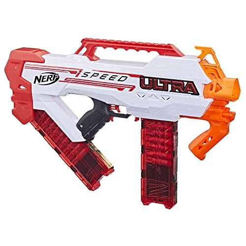 ハズブロ(HASBRO) ナーフ ウルトラ スピード 電動ブラスター 最速発射 ナーフ ウルトラ ブラスター ナーフ ウルトラアキュストライクダーツ24本付き ナーフ ウルトラ ダーツのみ使用可能 F4929 正規品 シューティング おもちゃ 男の子 人気Ju