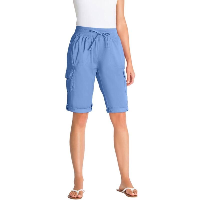ウーマン ウィズイン レディース ボトムス ハーフパンツ・ショーツ プラスサイズ Woman Within Womens Plusize Convertiblength Cargo Short Fre