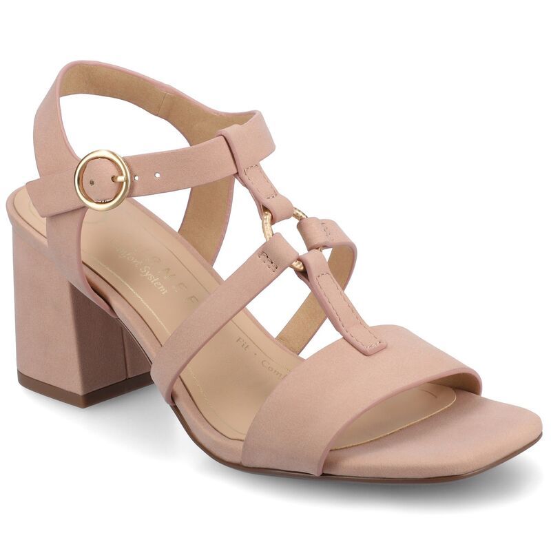 ジャーニー レディース シューズ サンダル アンクル ヒール Journee Merisol Womens Ankle Strap Block Heel Sandals Blush ブラッシュ