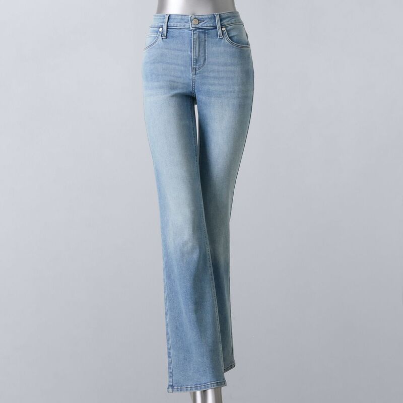 ヴェラウォン レディース ボトムス デニムパンツ ブーツカット ブーツ ジーンズ Womensimply Vera Wang Stretch Bootcut Jeanshye Light Wash
