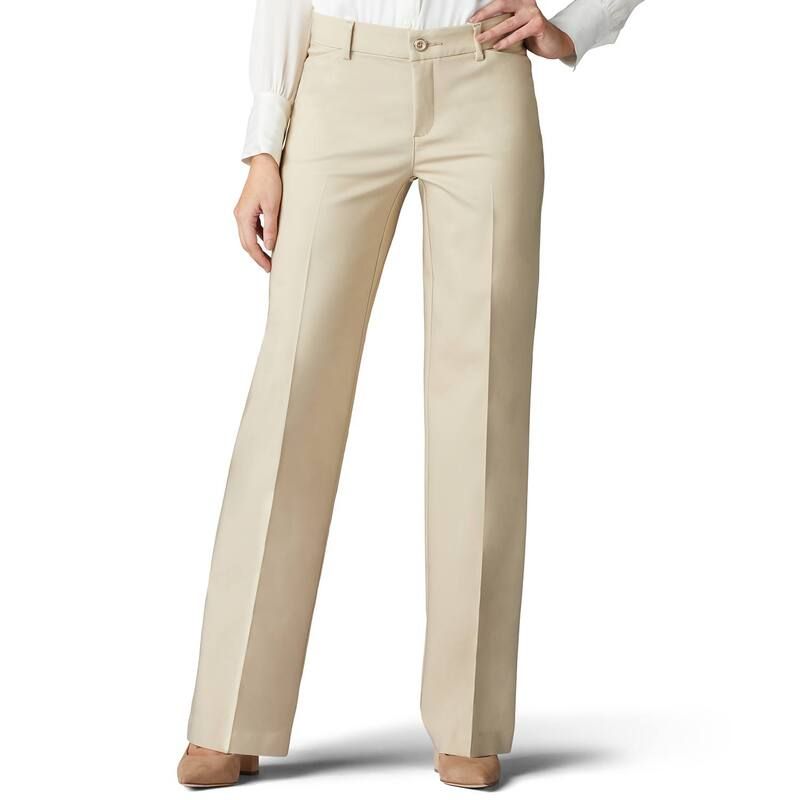 リー レディース ボトムス カジュアルパンツ Womens Lee Flex Motion Trouser Pants Bungalow Khaki カーキ