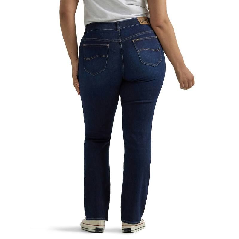 リー レディース ボトムス デニムパンツ プラスサイズ ジーンズ Plusize LeeR Flex Motion StraightLeg Jeans Juniper
