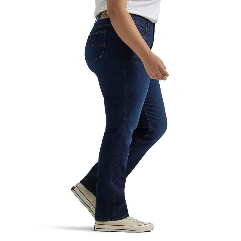 リー レディース ボトムス デニムパンツ プラスサイズ ジーンズ Plusize LeeR Flex Motion StraightLeg Jeans Juniper