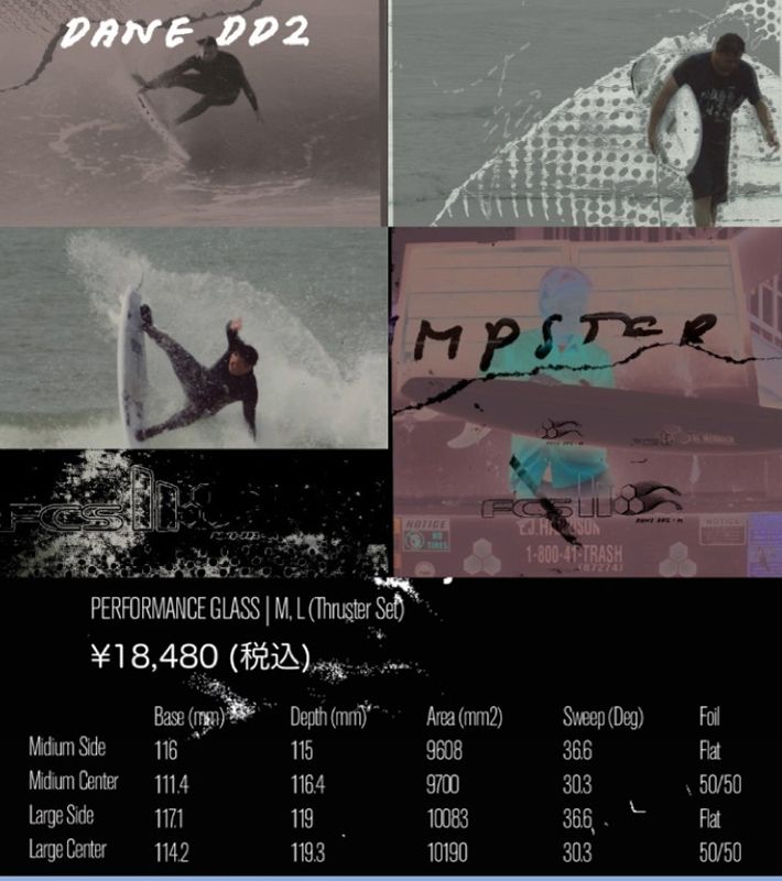 FCS2フィン 送料無料！ Channel Islands Surfboards x Dane Raynolds