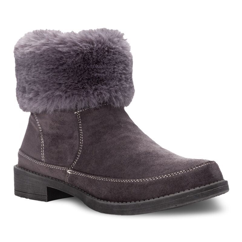 プロペット レディース シューズ ブーツ・レインブーツ アンクル Propetabitha Womens Faux Fur Ankle Boots Gray グレー