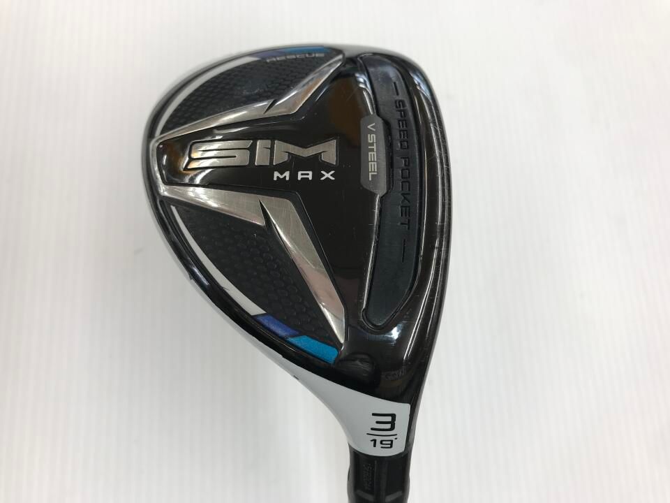 テーラーメイド　SIM MAX　19度　TENSEI BLUE TM60　Rフレックス　ユーティリティ　中古【最短即日発送】