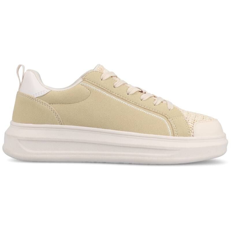 ジャーニー レディース シューズ スニーカー レース Journee Meeya Womens CasualaceUp Sneakers Natural