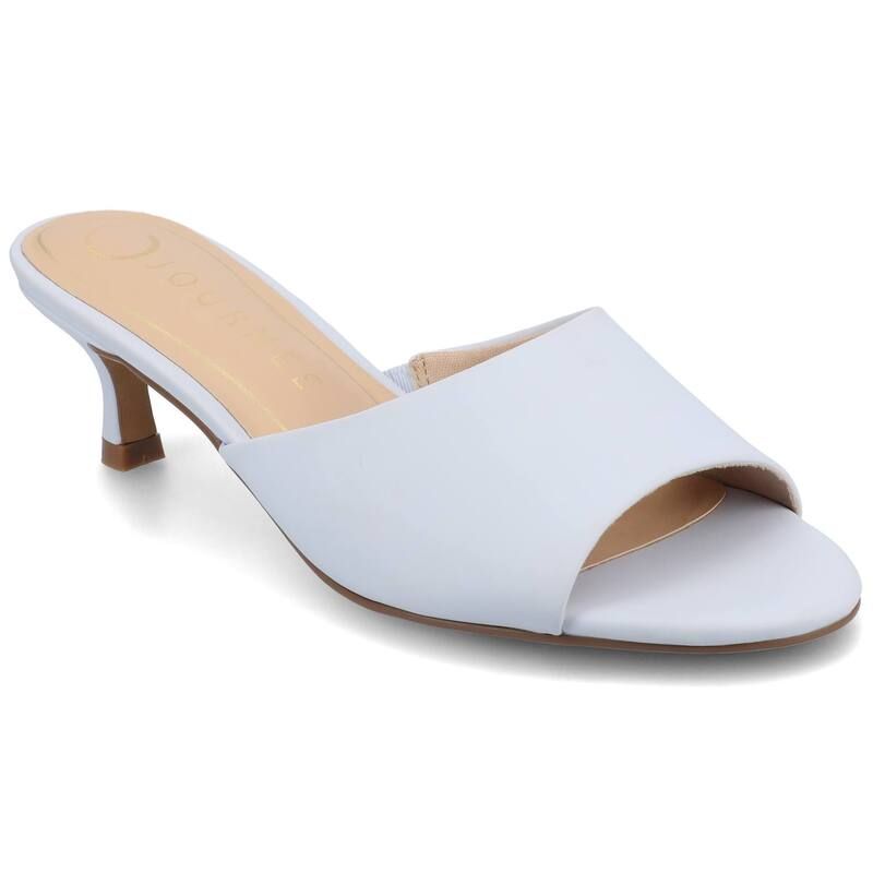 ジャーニー レディース シューズ サンダル ヒール Journee Jeylah Single Band Kitten Heel Womens Dressandals Light Blue ブルー