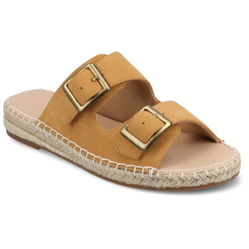 ジャーニー レディース シューズ サンダル Journee Womens Tresah Double Strap Espadrille Sandals Tan タン