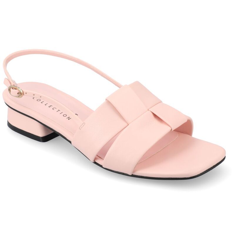ジュルネ コレクション レディース シューズ サンダル ヒール Journee Collection Tabatha Womens Tru Comfort Foam Low Covered Block