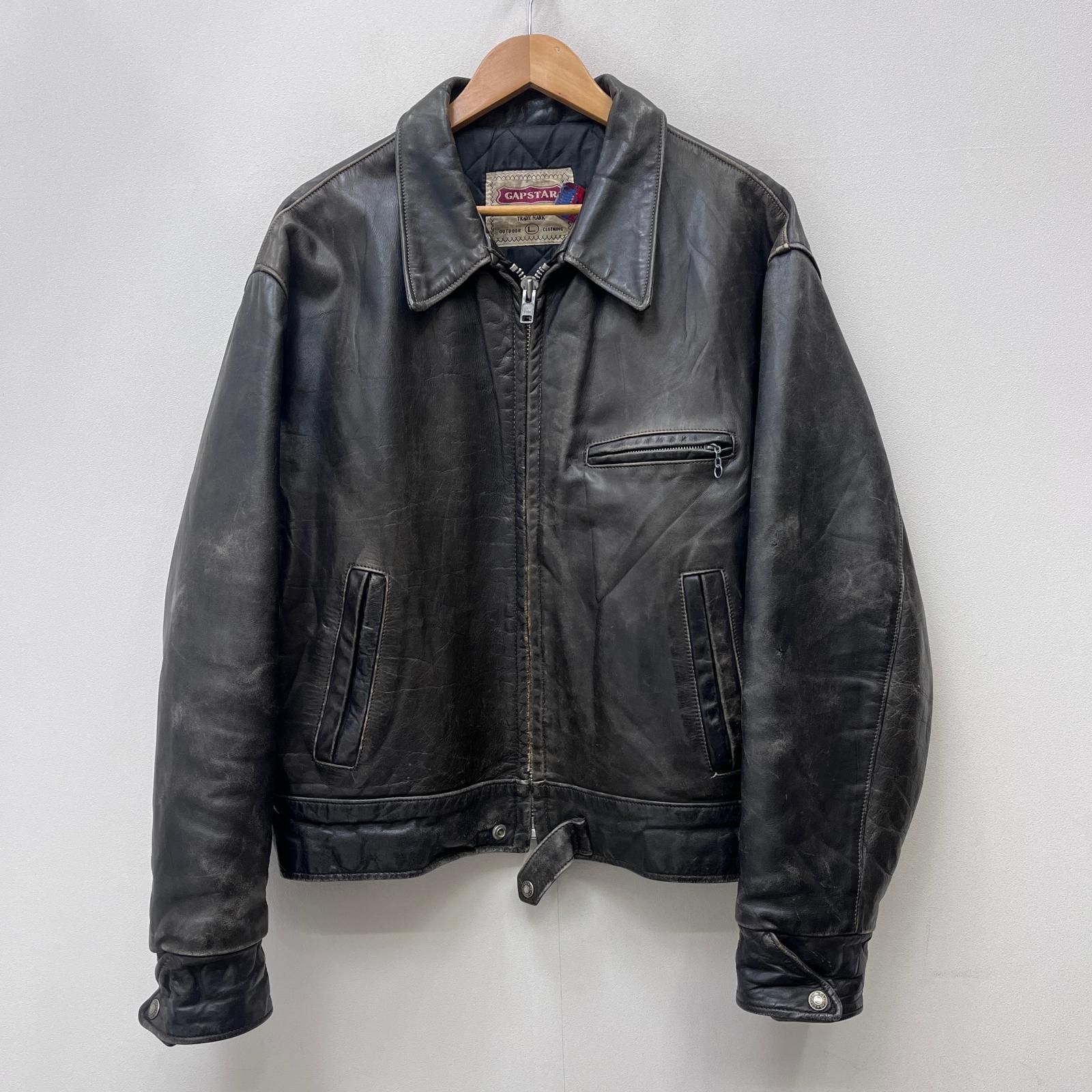 【加古川店】 中古 レザー gapstar ブラック サイズ：L 【93】