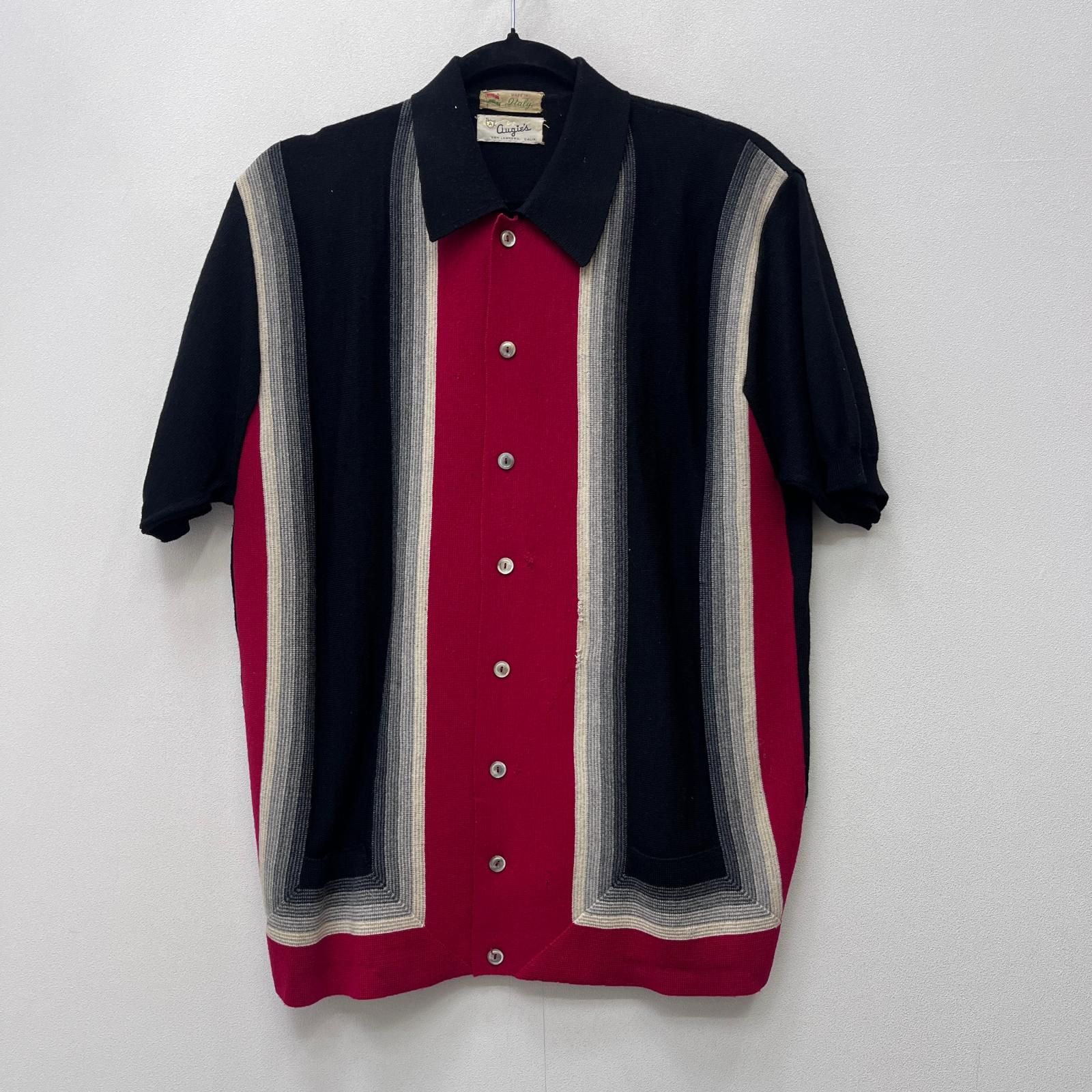 【加古川店】 中古 VINTAGE衣料 | ヴィンテージイリョウ 半袖シャツ augie's:knit polo ブラック 【101】