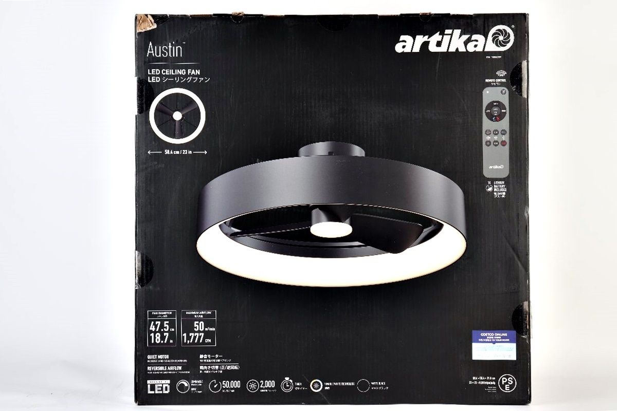 artika Austin LED シーリングファン FAN-AUR-C4BL アルティカ 照明