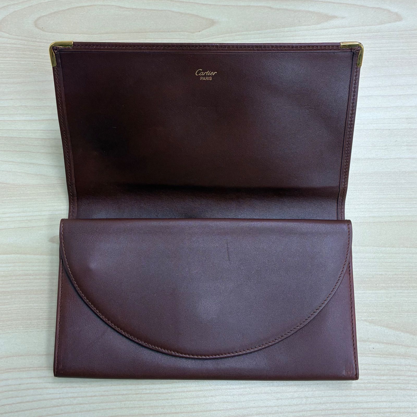 カルティエ Cartier】⚫︎マストライン 長財布 札入れ ワインレッド 