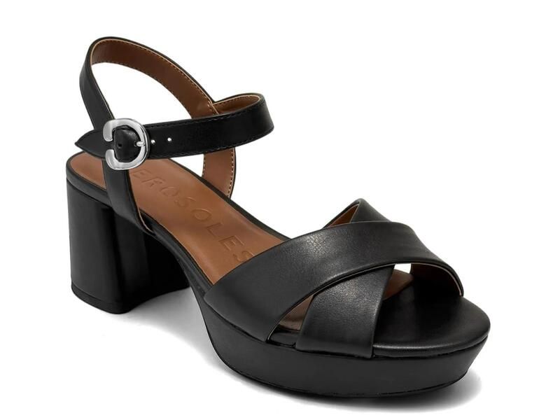 エアロソールズ レディース シューズ サンダル プラットフォーム Aerosoles Cosmos Platform Sandal Black ブラック
