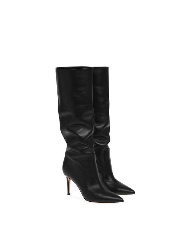 ジャンヴィト ロッシ レディース シューズ ブーツ・レインブーツ ヒール Gianvito Rossi Womens Hansen Pointed Toe High Heel Boots Black