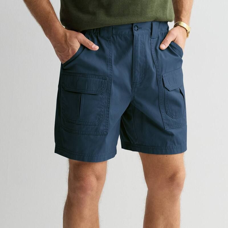 クロフト＆バロー レディース ボトムス ハーフパンツ・ショーツ ショートパンツ Mens Croft Barrow 75Inch Sidelasticargo Shorts Blue ブルー