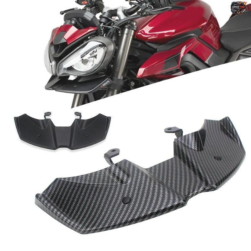 オートバイ用フロントスポイラー、ネイキッドダウンフォースエアロダイナミックスポイラー、ウィングディフレクター、ストリートトリプル76