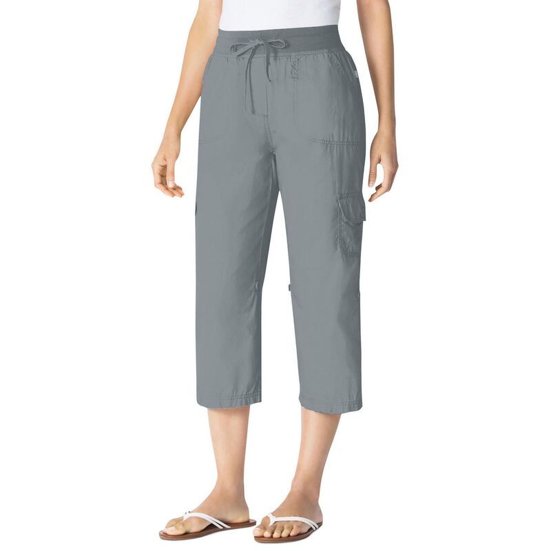 ウーマン ウィズイン レディース ボトムス カジュアルパンツ プラスサイズ プチ キャップ Woman Within Plusize Petite Convertiblength Cargo Capr