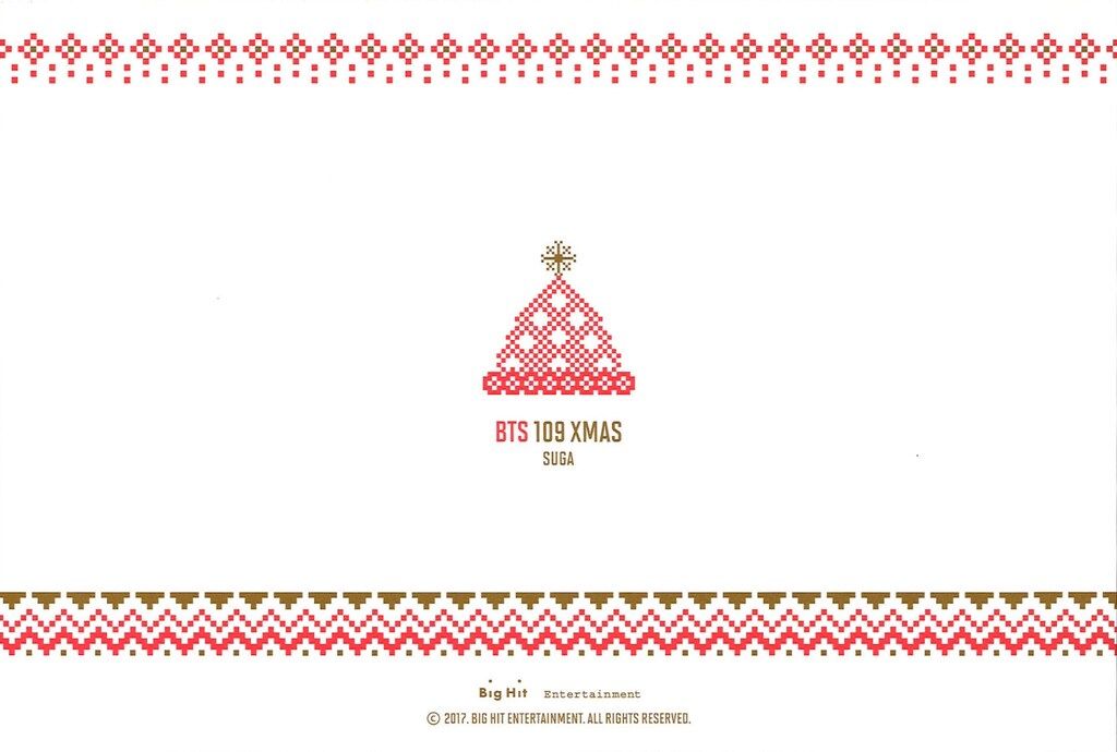 BTS 109 XMAS シュガ ポストカード - メルカリ