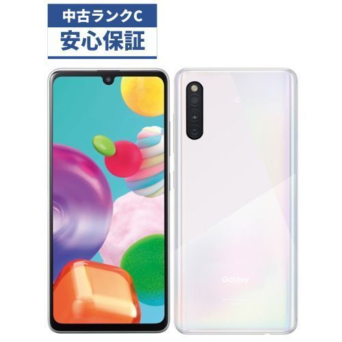 ★【中古品】 Galaxy A41 SCV48 SCV48 64GB ホワイト au 管理:p2LA