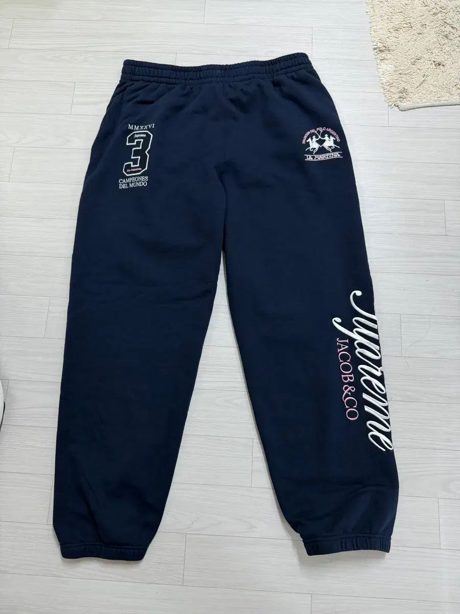 シュプリーム x ジェイコブアンドコ supreme スウェットパンツ ネイビー - 26SS