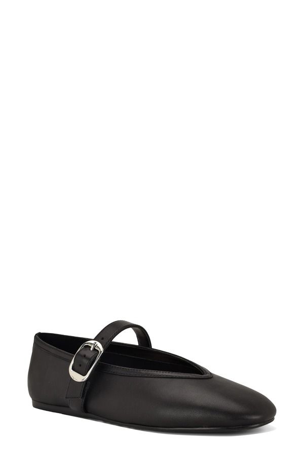 ナインウェスト レディース シューズ パンプス Nine West Vancee Mary Jane Flat Black ブラック