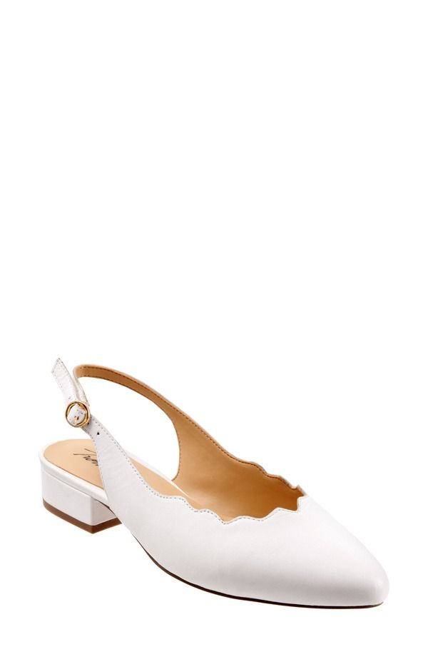 トロッターズ レディース シューズ ヒール Trotters Joselyn Slingback White ホワイト