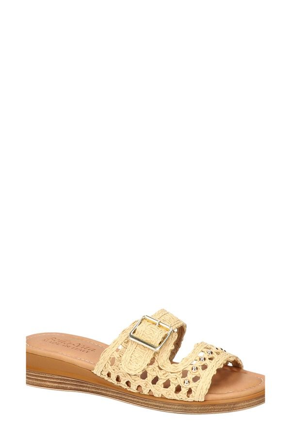 ベラヴィータ レディース シューズ ヒール サンダル Bella Vita BarItaly Wedge Sandal Natural Raffia