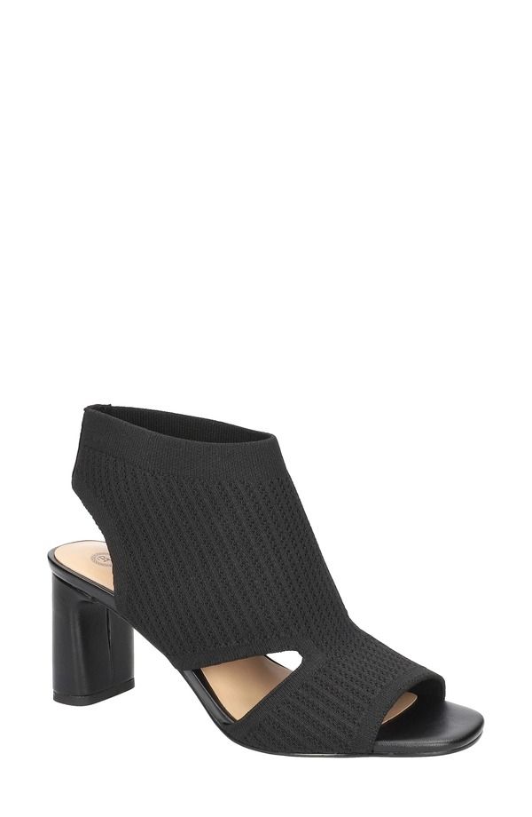 ベラヴィータ レディース シューズ ヒール サンダル ニット Bella Vita Mira Stretch Knit Sandal Blacknit ブラック