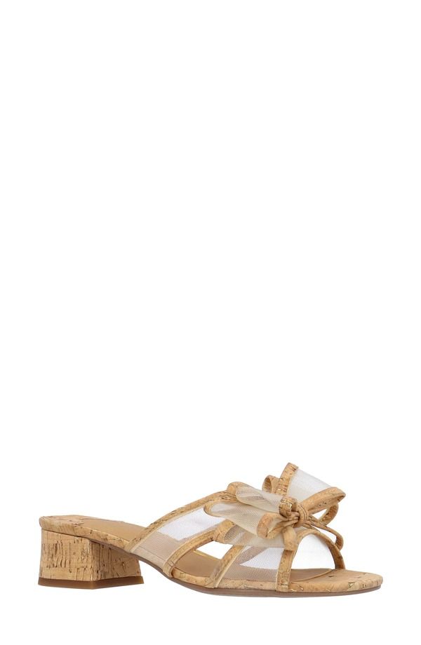 ジェイレニー レディース シューズ ヒール サンダル J Rene Finola Block Heel Sandal Multiple Widths Available Natural Gold ゴー
