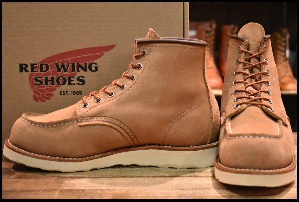 【8D 箱付 美品 24年】レッドウィング 8208 アイリッシュセッター ダスティローズ ラフアウト ピンク ブーツ redwing HOPESMORE【GF188】