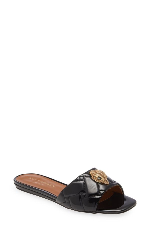 カートジェイガーロンドン レディース シューズ サンダル Kurt Geiger London Kensington Slide Sandal Black ブラック