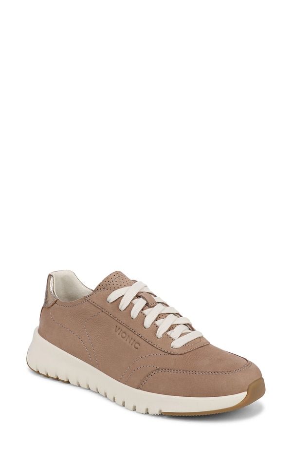 バイオニック レディース シューズ スニーカー Vionic Uptownubuck Sneaker Desert Sand サンド