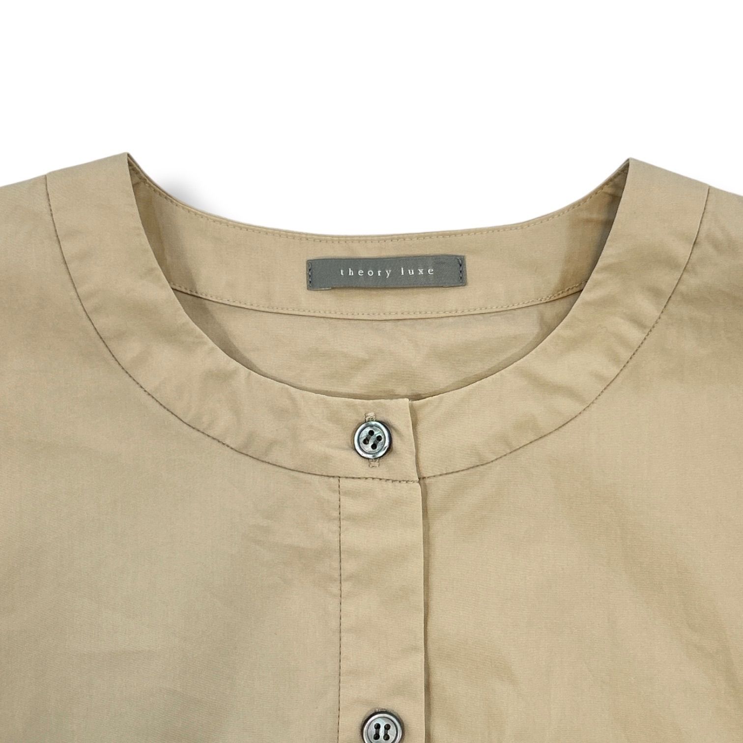 Theory luxe セオリーリュクス バンドカラーシャツワンピース ドレス