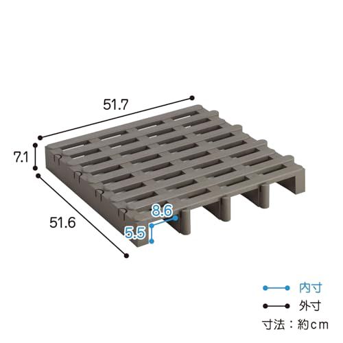 Belca 日本製 すのこベット ジョイントふとんすのこ 8枚入り 幅51.7×奥行51.6×高さ7.1cm エコブラウン 耐荷重 120kg シングルサイズ 湿気防止 組み合わせ自由 JS-BR8mt abf86e8e Belca 日本製 すのこベット ジョイントふとんすのこ 8枚入り 幅51.7×奥行51.6×高さ7.1cm エコブラウン 耐荷重 120kg シングルサイズ 湿気防止 組み合わせ自由 JS-BR8mt abf86e8e