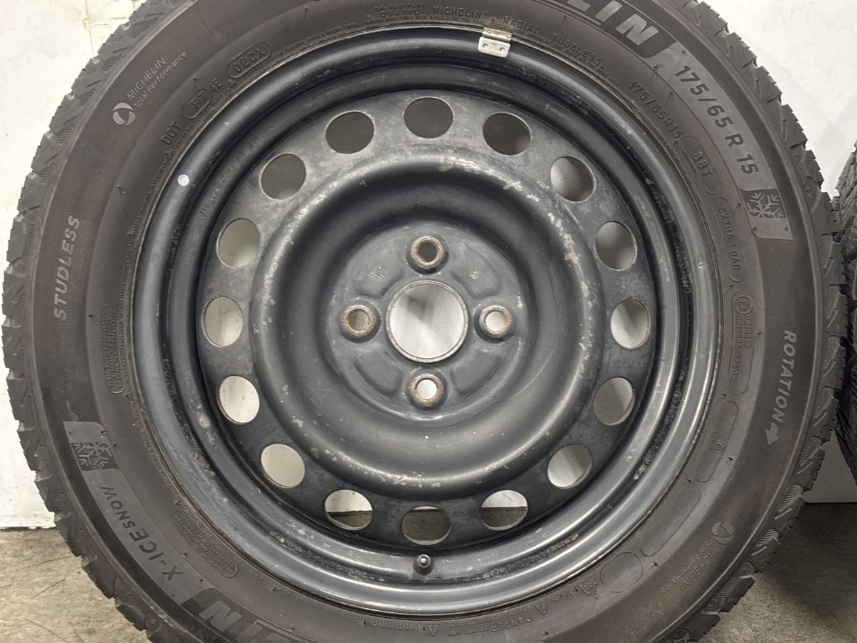 スタッドレス】トヨタ 純正 15in 5J +45 PCD100 ミシュラン X-ICE SNOW