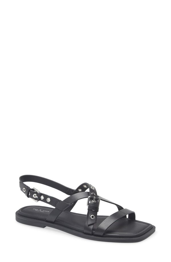 ラグアンドボーン レディース シューズ サンダル rag bone Harlow Strappy Sandal Black ブラック