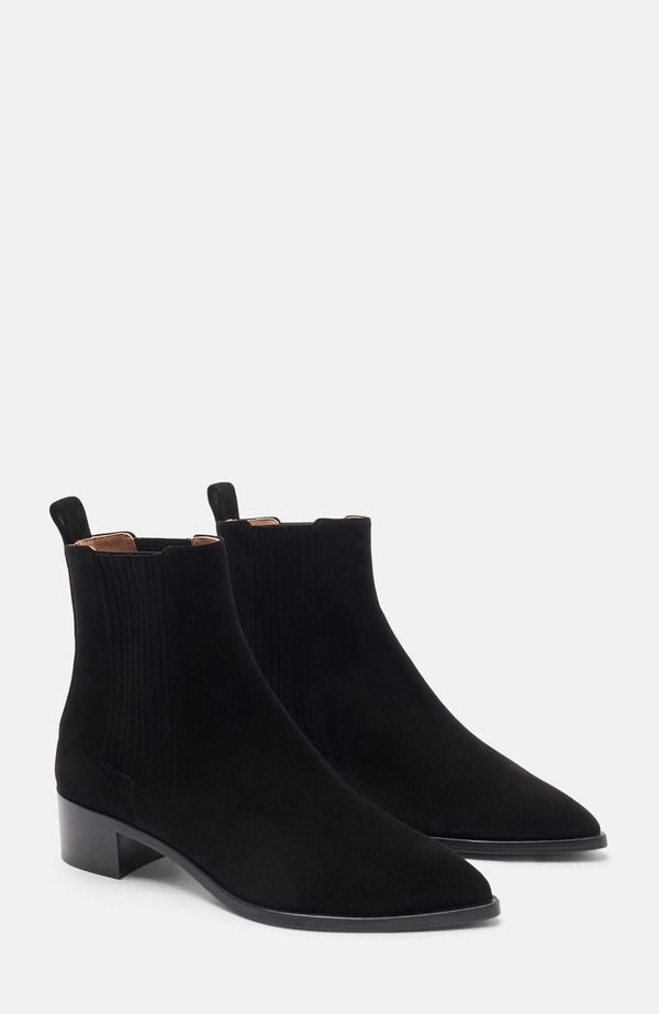スカロッソ レディース シューズ ブーツ・レインブーツ チェルシーブーツ チェルシー SCAROSSOlivia Chelsea Boots Black Suede ブラック