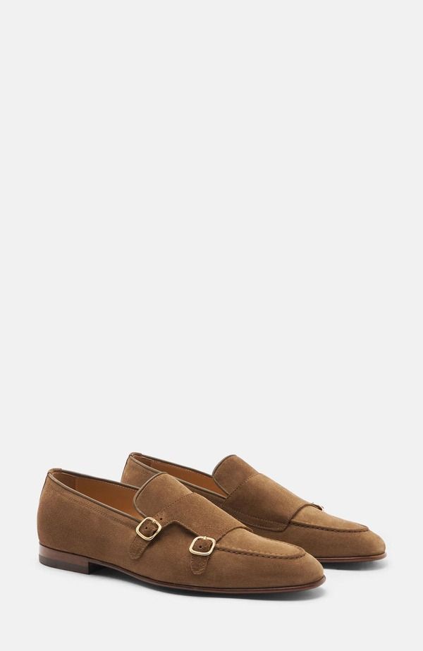 スカロッソ メンズ シューズ ローファー SCAROSSO Ernesto Loafers Tobacco Suede