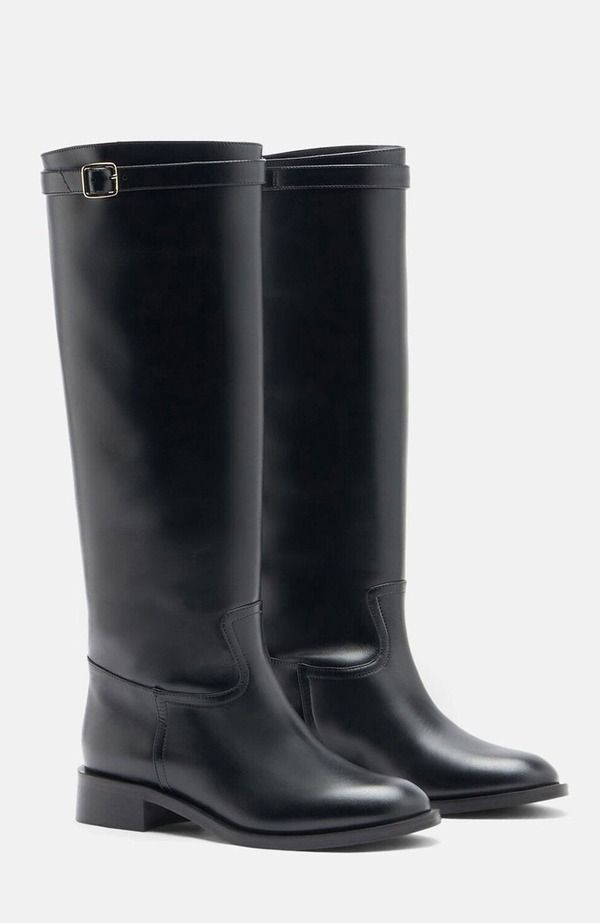スカロッソ レディース シューズ ブーツ・レインブーツ SCAROSSO Lauren Boots Black Calf ブラック