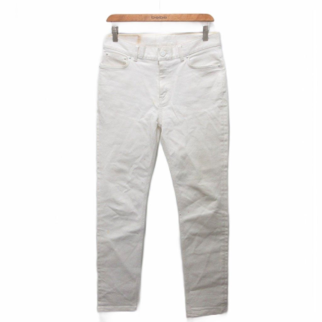 ルイヴィトン LOUIS VUITTON 23AW スリムストレッチデニムパンツ ジーンズ ジップフライ コットン 29 白 ホワイト RM231Q DKN HID70W